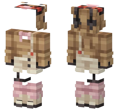 0163 Hoothoot Minecraft skin