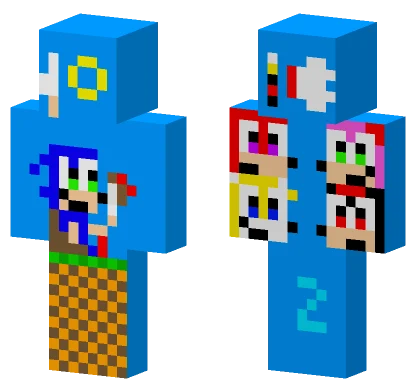 10 Sonic Facts 2 Minecraft skin
