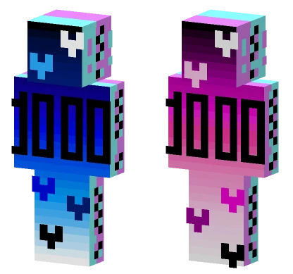 1000 Likes Minecraft skin
