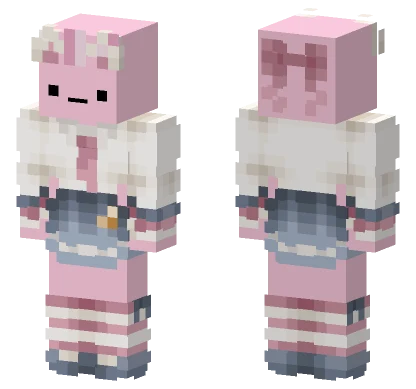 1angrytoast1 Pink Bunny Girl Minecraft skin