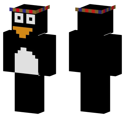 3d Penguin With Crown Minecraft skin