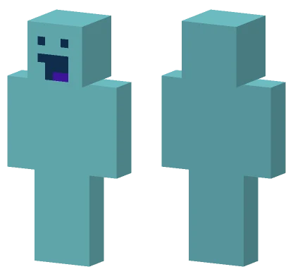 6bbac0 Blue Ghost Minecraft skin