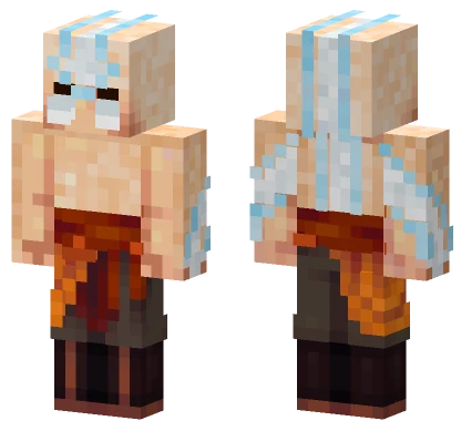 Aang Avatar Fort 2 Minecraft skin