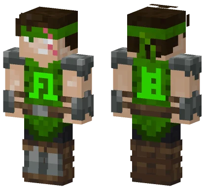 Abenteurer In Grn Minecraft skin