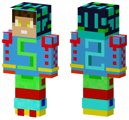Abstract Geometric Boy Minecraft skin