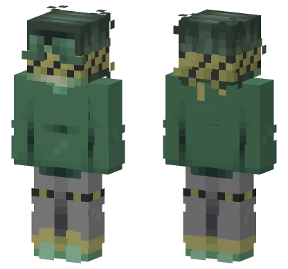 Acid Green Suit Minecraft skin