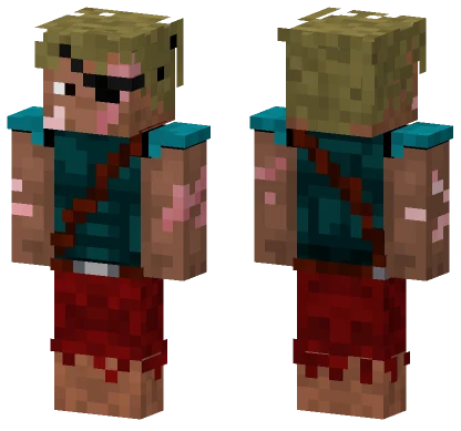 Action Lad Pirate Long Hair Minecraft skin