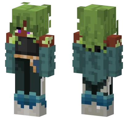 Actual Aerith Minecraft skin