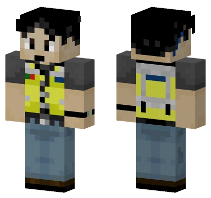 Adrigy Blue Jacket Minecraft skin