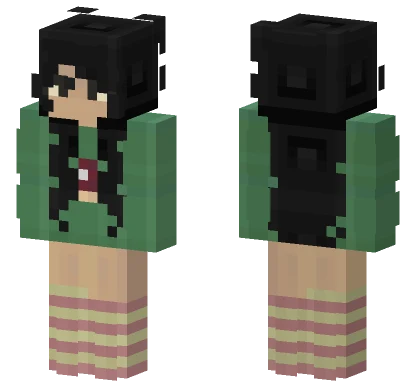 Aesthetic Girl Cottage Core Minecraft skin