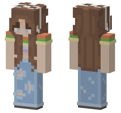 Aesthetic Kidcore Minecraft skin