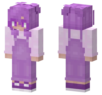Aesthetic Lavender Girl Minecraft skin