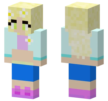 Aesthetic Summer Girl Minecraft skin