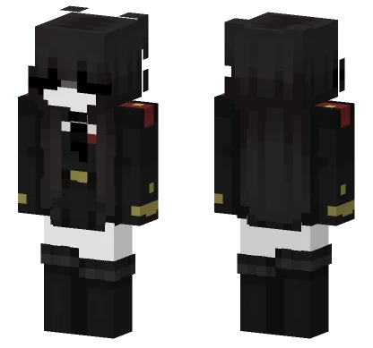 Af dvafsfas Black Outfit Minecraft skin