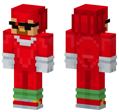 Agent Knuckles Onesie Minecraft skin