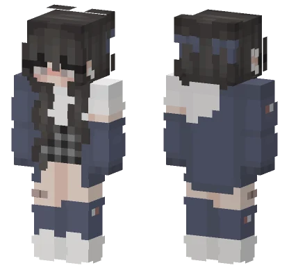 Ah O School Uniform Minecraft skin