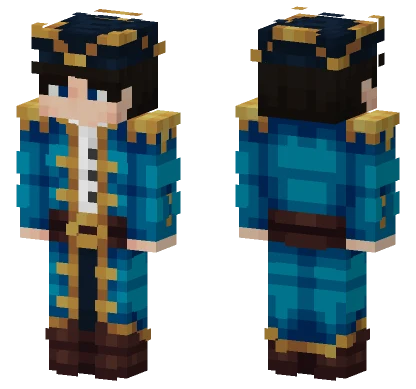 Ahoy Blue Coat Minecraft skin