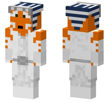 Ahsoka Tano White Cloak Minecraft skin