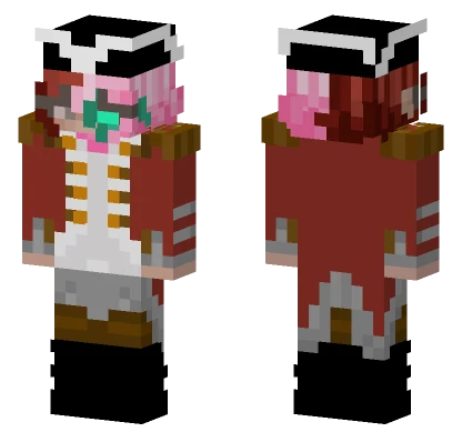 Ailesburg Pink Hair Minecraft skin