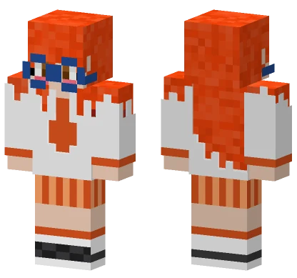 Aina Pokeomn Escarlata Con Gersey Minecraft skin