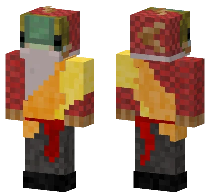 Airbender Salmon Minecraft skin