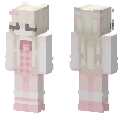 Aitana Aqsthe Pink Minecraft skin