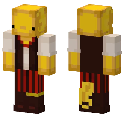 Ajolote Bee King Minecraft skin