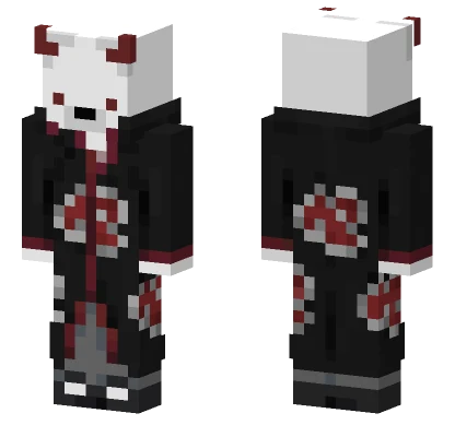 Akaatsiski Akatsuki Cloak Minecraft skin