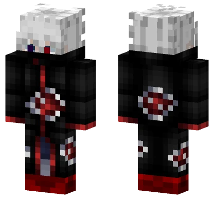 Akatsuki Cloak Anime Boy Minecraft skin