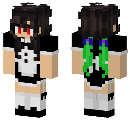 Aki Nakajima Maid Style Minecraft skin
