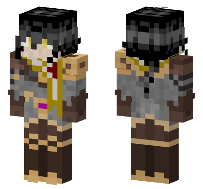 Aki The Travelling Bard Minecraft skin