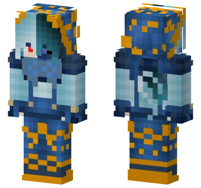 Aku Blue Outfit Minecraft skin