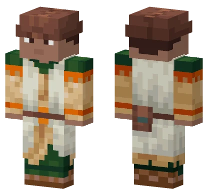 Aldeo Jovem Deserto Minecraft skin