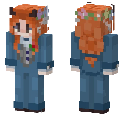 Algo Flower Crown Girl Minecraft skin