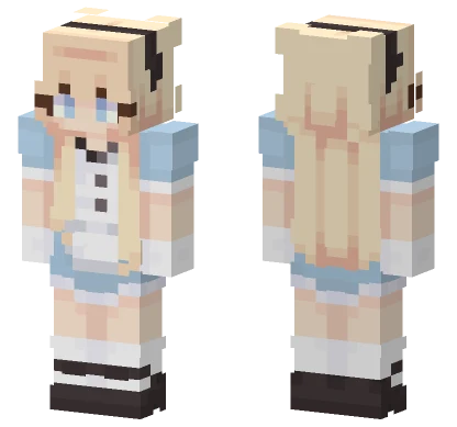 Alice Wonderland Dress Minecraft skin
