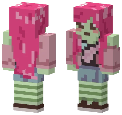 Alien Cool Girl Minecraft skin