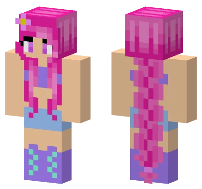 Alissa Pink Hair Minecraft skin