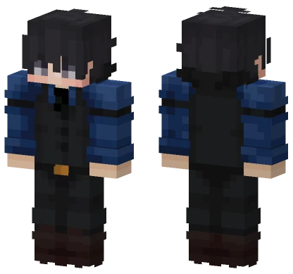 Alistair Formal Blue Minecraft skin