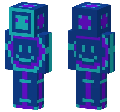 Amazingmaxj Blue Smiley Minecraft skin