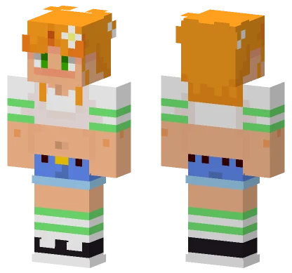 Amber Green – Jenny Mod Skin Minecraft skin