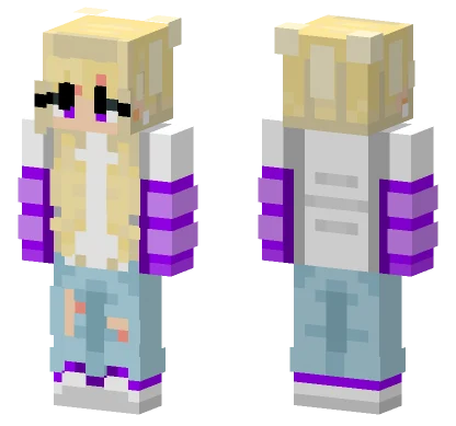 Amethyst Girl Minecraft skin