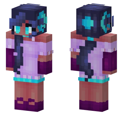 Amethysts and Aquamarines Outfit Minecraft skin