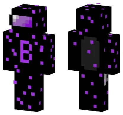 Among Us Blue Endermite Minecraft skin