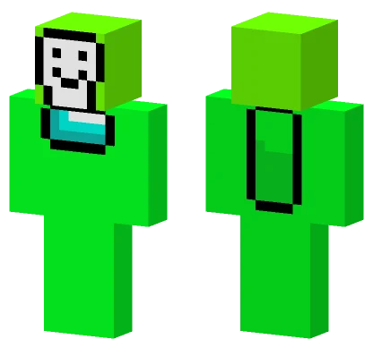 Among Us Lime Mini Dream Minecraft skin