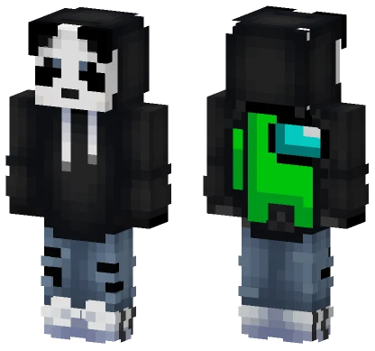 Among Us Panda Minecraft skin
