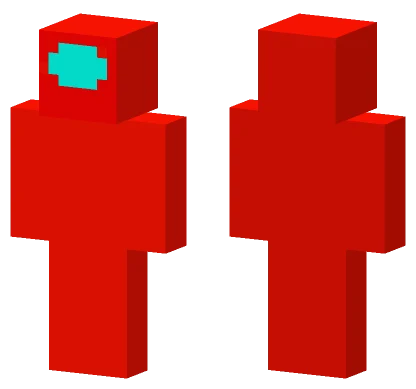 Among Us Red Minecraft skin