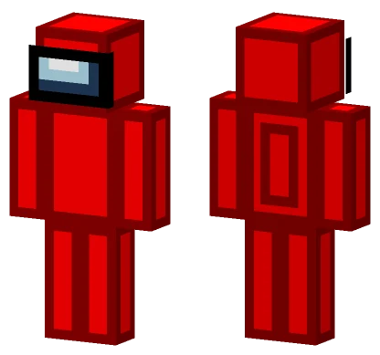 Among Us Red Minecraft skin