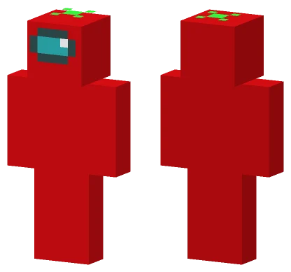 Among Us Tomato Minecraft skin