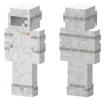 Among Us White Suit Minecraft skin
