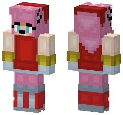 Amy Rosie of Amy Rose Minecraft skin